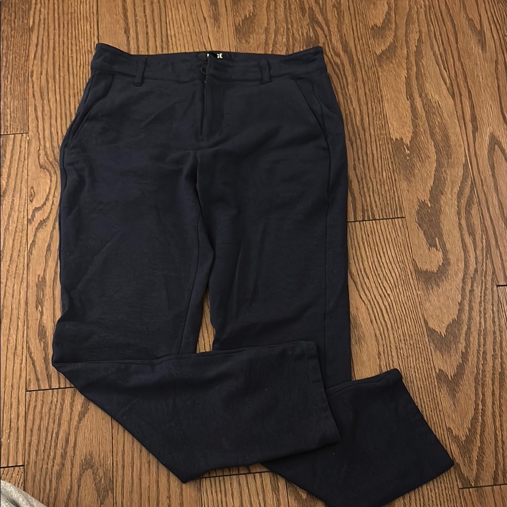 PAIGE Blue Stafford Trousers with Slim Tailored Fit